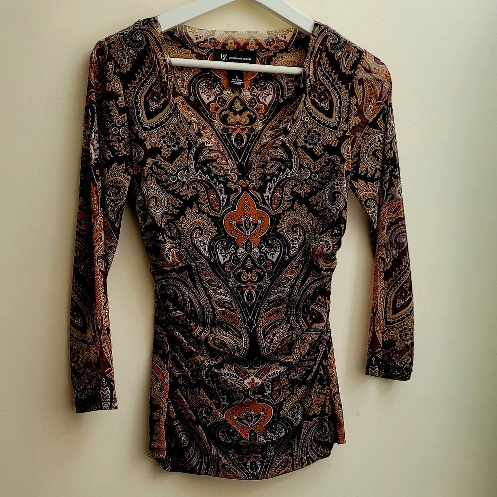 INC Paisley Blouse